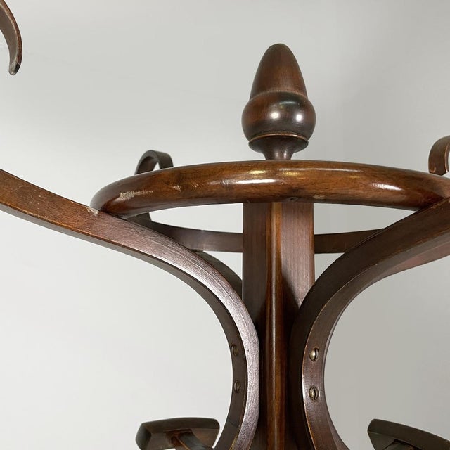 Austrian Floor Coat Rack in Wood, 1940s For Sale - Image 3 of 18