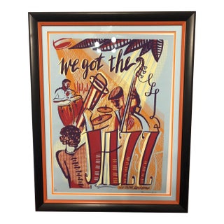 2015 Monica Rose Kelly Signed Limited Edition "We Got the Jazz" Framed Screen Print For Sale