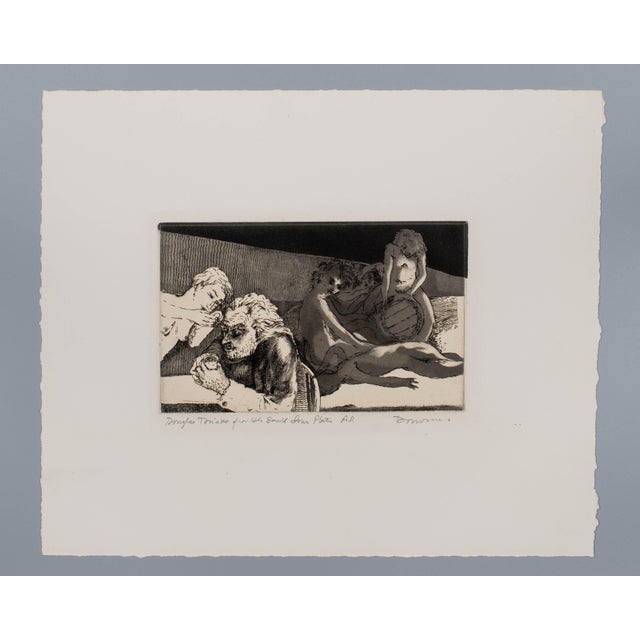 1980s "Douglas Drinks" Framed Engraving by David Donovan For Sale - Image 5 of 5
