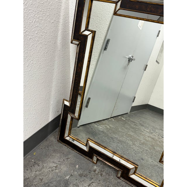Art Deco Revival Style Custom Design Wall Mirror For Sale - Image 4 of 12