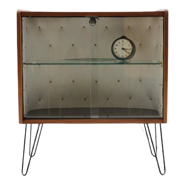 Upcycled Display Cabinet with Glass, Czechoslovakia, 1960s For Sale