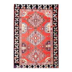 Pasargad Red Fine Hand Knotted Turkey Kazak Killim