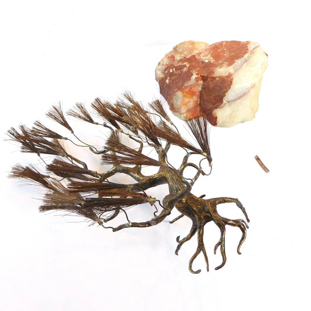 Mid-Century Modern Curtis Jere Brutalist Cypress Tree Sculpture For Sale - Image 3 of 12