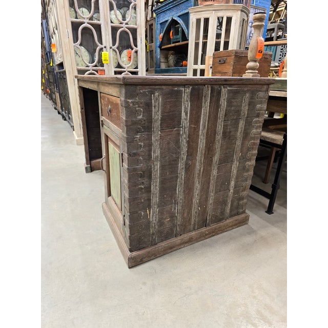 1970s Anglo-Indian Reclaimed Wood Desk For Sale In Boston - Image 6 of 15