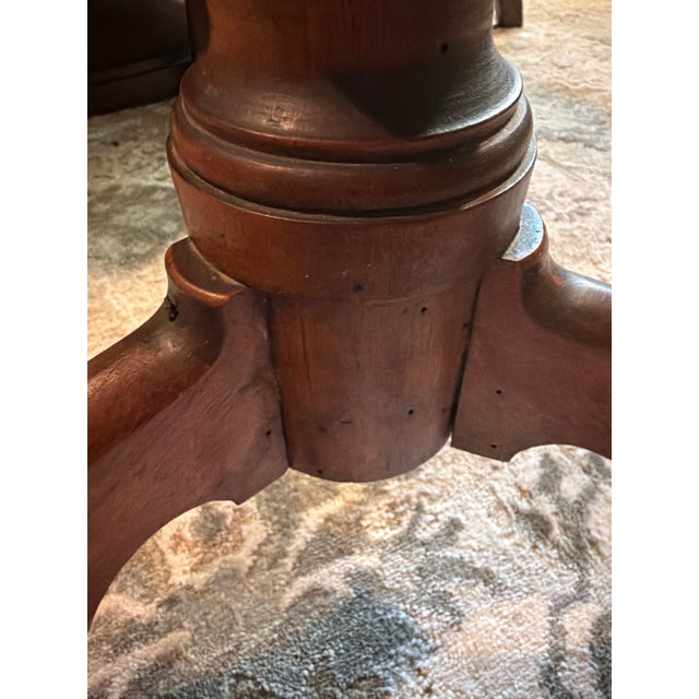 18th Century American Federal Cherry Tripod Candle Stand Table For Sale - Image 15 of 18