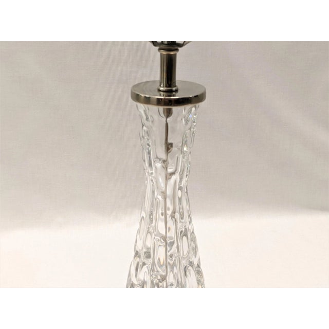 1960s Orrefors Crystal Table Lamp - By Carl Fagerlund For Sale - Image 5 of 12