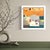 Orange Christiane Corcelle "Thé À La Menthe I" Mixed Media on Board, Framed Abstract Painting in Orange, Teal and Gray, 2022 For Sale - Image 8 of 9