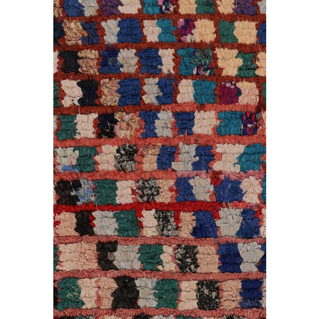 1950s Vintage Moroccan Runner With Polychromatic Geometric Patterns, From Rug & Kilim For Sale - Image 5 of 7