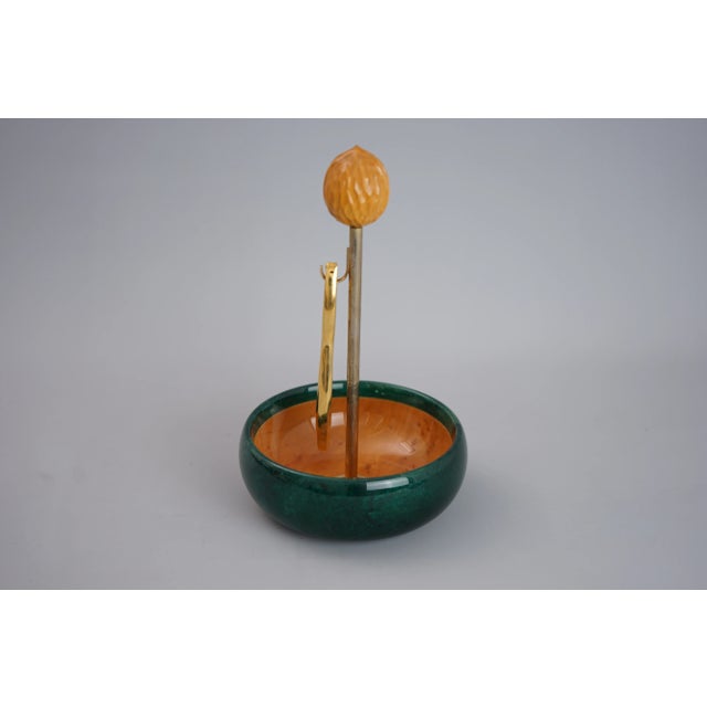 Bowl with Nutcracker by Aldo Tura for Macabo, 1960s, in Very Good conditions. Designed 1960 to 1969 I have official proof...