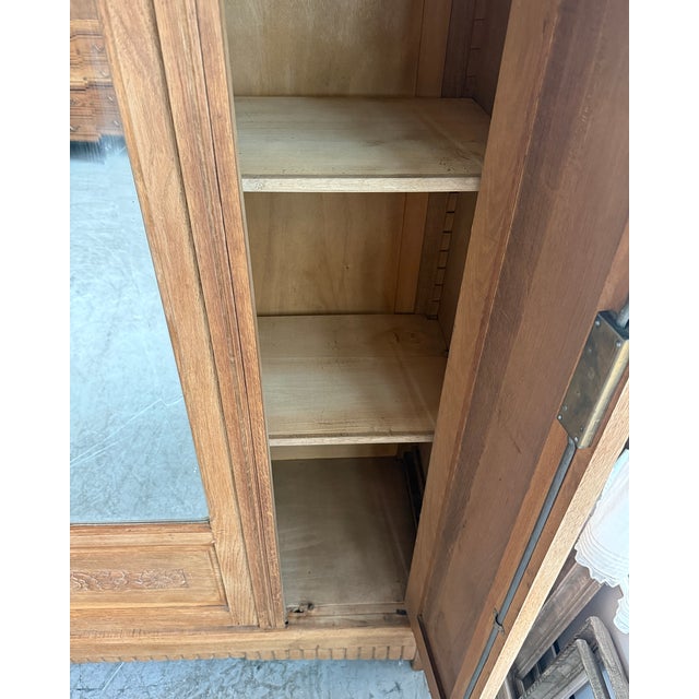 Large Art Deco Oak Wardrobe, 1930s For Sale - Image 16 of 17