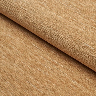 Schumacher Corbin Performance Chenille Fabric In Burnt Orange For Sale