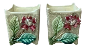 19th Century Majolica Pair of Jardinieres