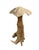 Mediterranean Whimsical Hand-Carved Teak Root Mushroom Garden Sculpture For Sale - Image 3 of 12