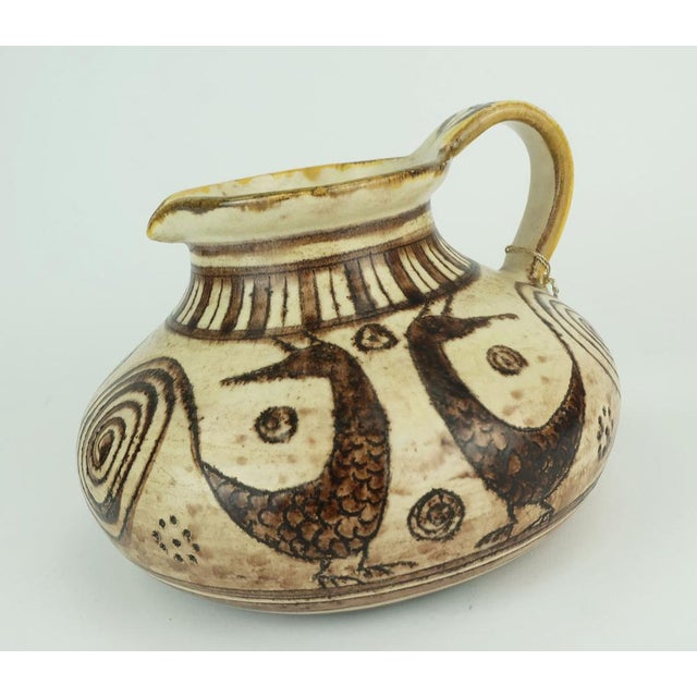 Mid-Century Italian Ceramic Vase Jug from Vitali, 1970s For Sale - Image 4 of 9