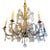 19th C. Italian Giltwood and Crystal Chandelier For Sale