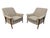 Kroehler Mfg. Co. Mid-Century Modern Kroehler Avant Walnut Upholstered Arm Chairs - Set of 2 For Sale - Image 4 of 7