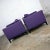 Baker Furniture Company Modern Purple Plum Tone Tuxedo Style Club Chairs by Baker a Pair For Sale - Image 4 of 13