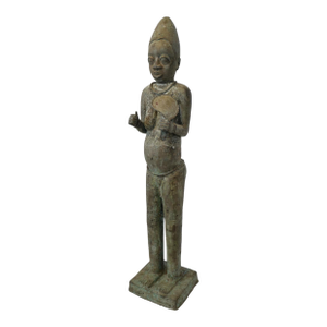 Antique Bronze Nupe Idah Sculpture