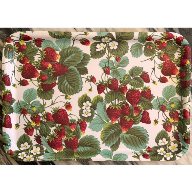 LastChance!Made in Italy Strawberry Motif Serving Tray For Sale - Image 10 of 10