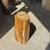 Oval Side Table in Petrified Wood, 1980s For Sale - Image 15 of 18