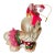 1970s Cute Shitzu Dog Christmas Ornament Figurine Glass For Sale