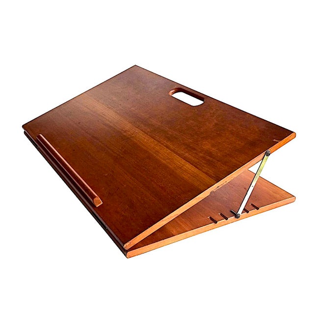 Wood Mid 20th Century Danish Teak Wood Portable Lectern For Sale - Image 7 of 15