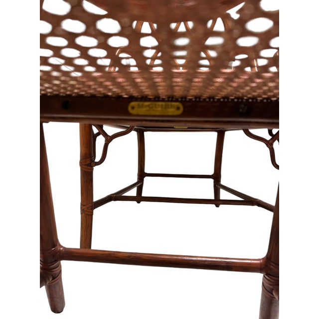 Mid 20th Century Mid-Century Modern McGuire Bamboo and Rattan Dining Chairs - Set of 6 For Sale - Image 12 of 12