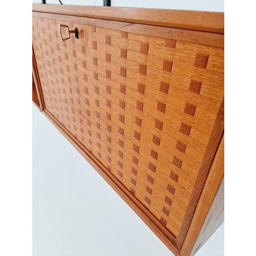 Large Mid-Century Modern Danish Teak Wall Unit by Poul Cadovius for Cado, Denmark, 1960s For Sale - Image 16 of 18