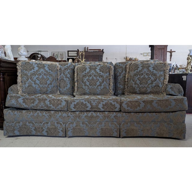 Contemporary Huntington House 3 Cushion Upholstered Sofa For Sale - Image 3 of 10