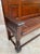 Antique Spanish Oak Bench With Paneled Back and Turned Legs For Sale - Image 10 of 14