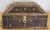 Indian Vintage Wooden Hinged Box W Metalwork Detail For Sale - Image 3 of 10