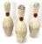 This is a Lot of 3 Original Vintage Mid 20th Century Regulation Size Wood Bowling Pins. American in Origin. They have been...