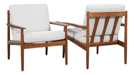 Danish Mid-Century Modern Easy Chairs by Arne Vodder for Glostrup