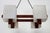 Wood Scandinavian Chandelier in Acrylic Glass and Teak, 1960s For Sale - Image 7 of 12