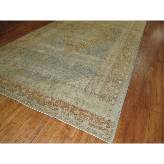 Blue Caramel Antique Khotan Gallery Rug - 7' x 13'5" For Sale - Image 9 of 9