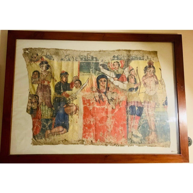 Greek Artist, Fresco Fragment, Before 1890, Artwork on Canvas For Sale - Image 5 of 5