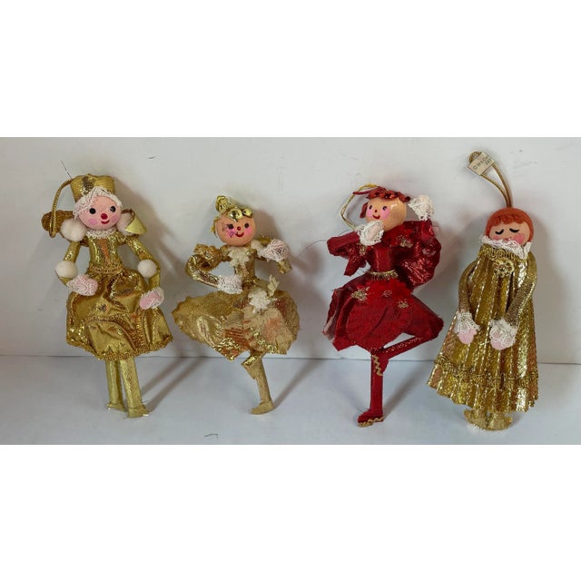 Mid-Century Modern 1969 Mr. Santa Ornaments - Set of 4 For Sale - Image 3 of 8