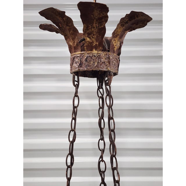 Niermann Weeks Iron & Crystal Chandelier For Sale - Image 12 of 17