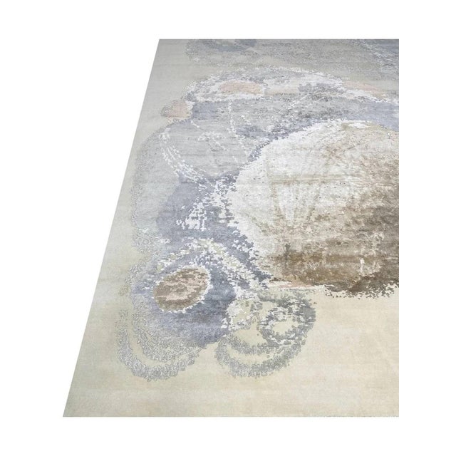 Handwoven Modern Abstract Area Rug 10x14 For Sale - Image 11 of 12