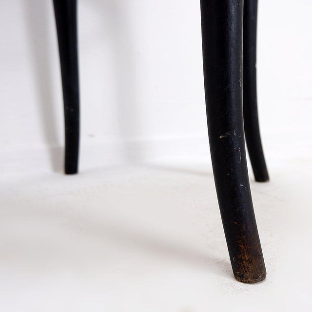 Stool in Black Bentwood by Michael Thonet For Sale - Image 9 of 15