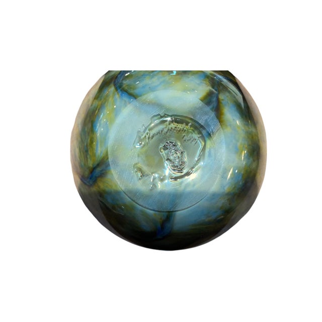 Modern Philip Jacobs Earth and Sky Bubble Vase For Sale - Image 3 of 3
