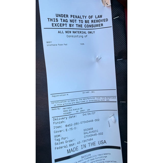 Set of Six Henredon Chippendale-Style Dining Chairs With Red Leather For Sale - Image 16 of 16