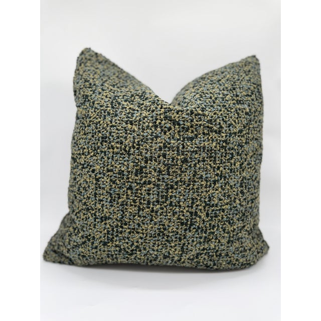 Decorative throw pillow cover crafted from Zimmer + Rohde Comfy Bouclé in colorway 766 from the Soul Spaces collection....