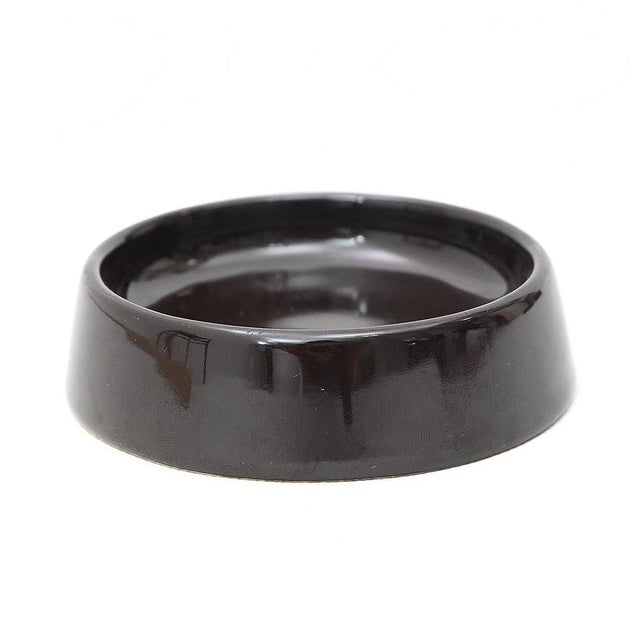 Black Glazed Ceramic Bowls from Gabbianelli, 1970s, Set of 6 For Sale - Image 10 of 13