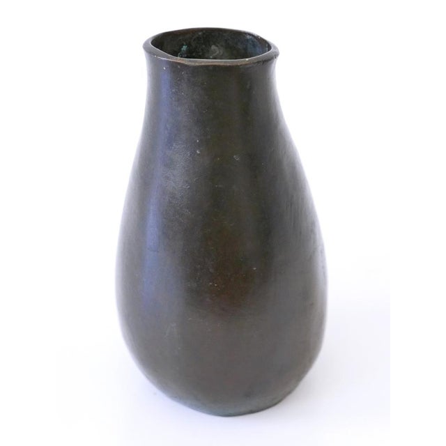Mid-Century Modern Bronze Vase, Germany, 1960s For Sale - Image 11 of 18