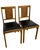 1970s -Century Modern Folding Chairs by Leg-O-Matic, Set of 2 With Cane Backs For Sale - Image 4 of 10