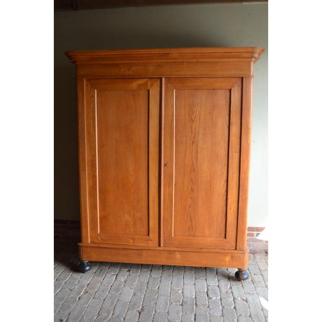 Antique Cherry Wood Cabinet For Sale - Image 9 of 10