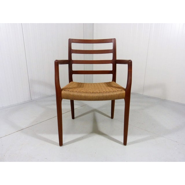 Mid-Century Modern Desk Chair Model 68 by Niels Otto (N. O.) Møller for J.L. Møller, Denmark, 1980s For Sale - Image 3 of 14