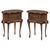 20th Century Pair of Mahogany Nightstands with Kidney Shape and Two Drawers For Sale - Image 15 of 18