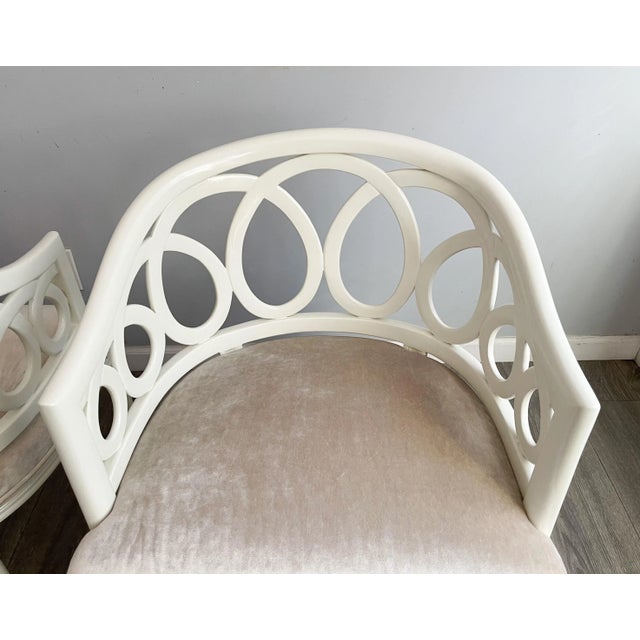 1960s 1960s Italian Lacquered Armchairs-A Pair For Sale - Image 5 of 7